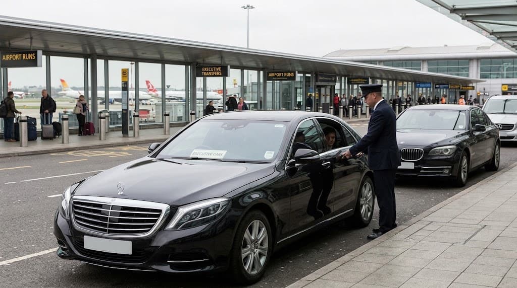 Taxi ready for an airport transfer from Lewes